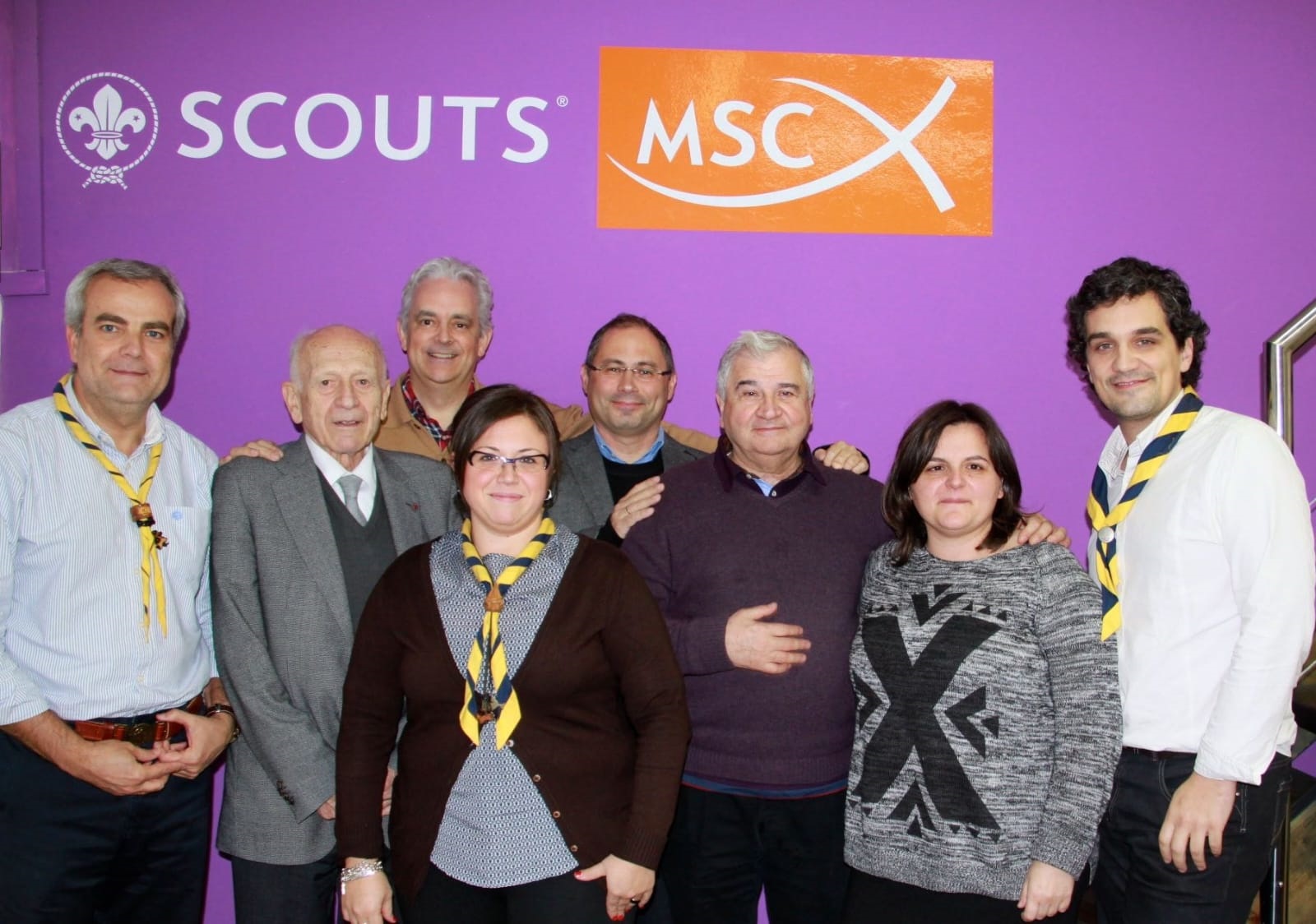 Jordi Bonet durante una reunión Patronato de la Fundación Scout